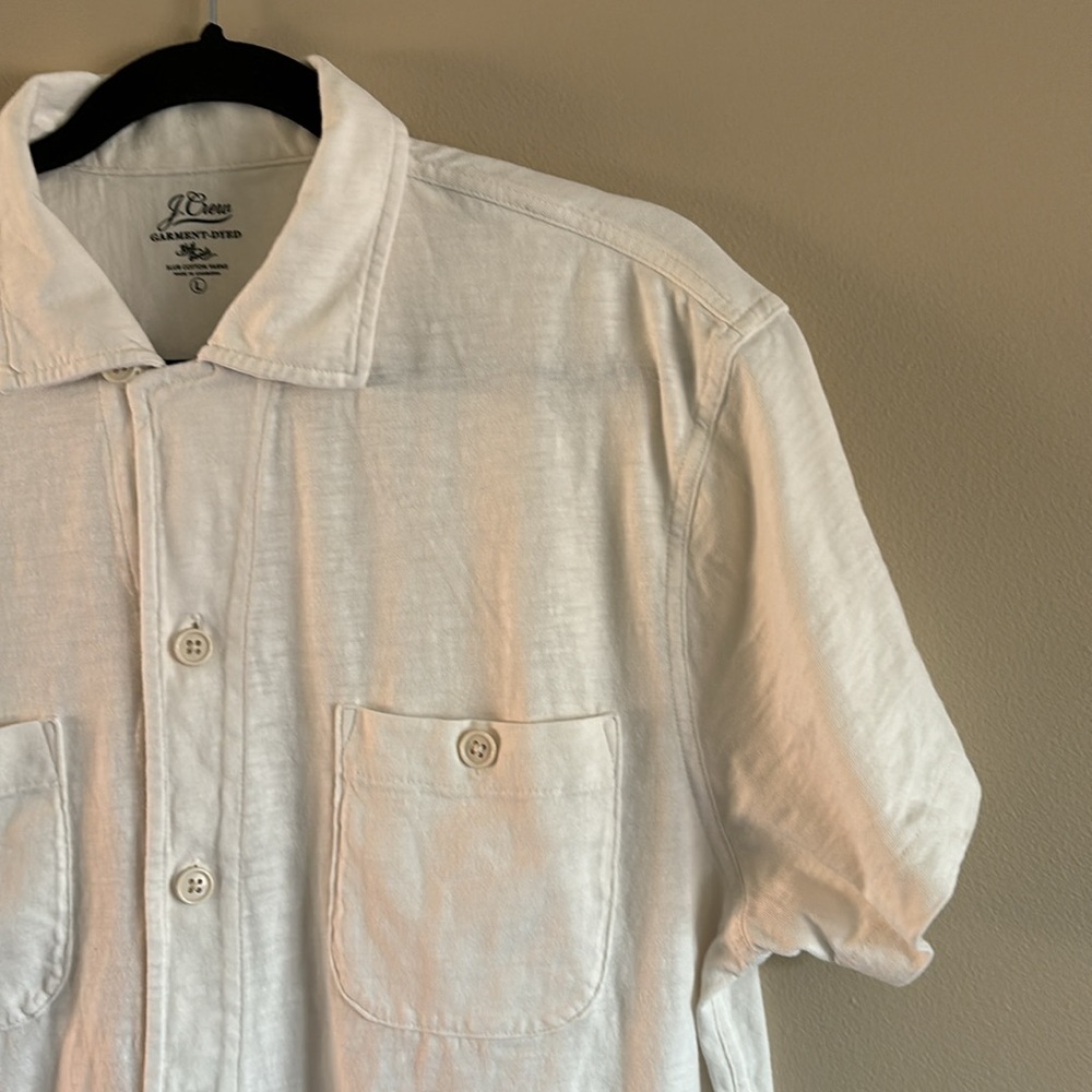 J. CREW KNIT BUTTON-DOWN SHIRT